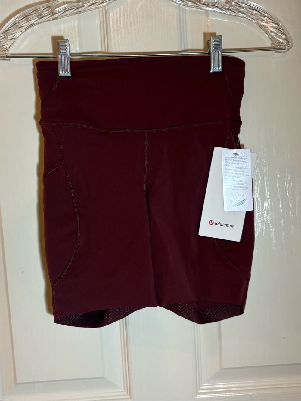 Lululemon Athletica Maroon Fast and Free 6” Shorts